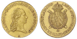 1/2 Sovrano 1792 A, Wien. 5,54 G. Vorzüglich. Herinek 209. Friedberg 477. - Gold Coins