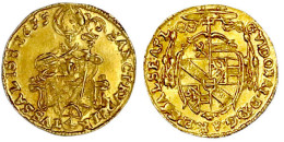 1/4 Dukat 1655. Vorzüglich/Stempelglanz. Zöttl 1781. Probst 1465. Friedberg 777. - Gouden Munten