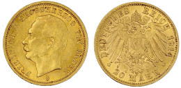 20 Mark 1914 G. Vorzüglich/Stempelglanz. Jaeger 192. - 5, 10 & 20 Mark Oro