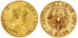 10 Mark 1875 D. Sehr Schön. Jaeger 196. - 5, 10 & 20 Mark Gold