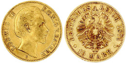 10 Mark 1875 D. Sehr Schön. Jaeger 196. - 5, 10 & 20 Mark Goud