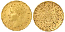 10 Mark 1910 D. Vorzüglich/Stempelglanz. Jaeger 201. - 5, 10 & 20 Mark Gold