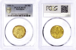 20 Mark 1901 A. Im PCGS-Blister Mit Grading AU 53. Jaeger 225. - 5, 10 & 20 Mark Goud