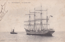 DUNKERQUE--1919--Un Quatre-Mats ( Bateau, Voilier) ...remorqueur - Dunkerque