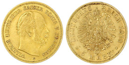 5 Mark 1878 A. Vorzüglich, Winz Randfehler, Selten. Jaeger 244. - 5, 10 & 20 Mark Or