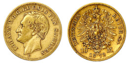 10 Mark 1872 E. Sehr Schön. Jaeger 257. - 5, 10 & 20 Mark Or