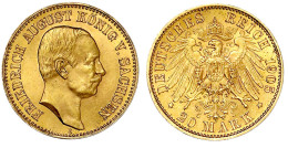 20 Mark 1905 E. Fast Stempelglanz, Min. Prägebed. Randunebenheiten. Jaeger 268. - 5, 10 & 20 Mark Oro