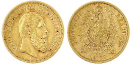 20 Mark 1872 F. Fast Vorzüglich. Jaeger 290. - 5, 10 & 20 Mark Or