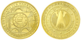 200 Euro 2002 F. Währungsunion. 1 Unze Feingold. Auflage 20000 Ex. In Originalschatulle Mit Zertifikat. Stempelglanz. Ja - Duitsland