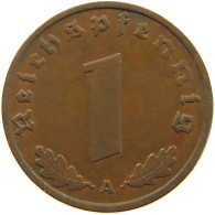 DRITTES REICH PFENNIG 1937 A WEAK STRUCK #a074 0749 - 1 Reichspfennig