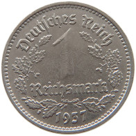 DRITTES REICH MARK 1937 A  #t145 0123 - 1 Reichsmark