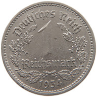 DRITTES REICH MARK 1934 J J.354 #c010 0265 - 1 Reichsmark