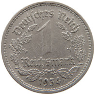 DRITTES REICH MARK 1934 D J.354 #a086 1031 - 1 Reichsmark