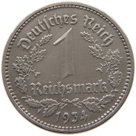 DRITTES REICH MARK 1934 E J.354 #a055 0667 - 1 Reichsmark