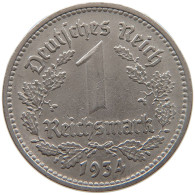 DRITTES REICH MARK 1934 D J.354 #a072 0277 - 1 Reichsmark