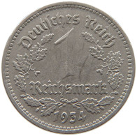 DRITTES REICH MARK 1934 A J.354 #a086 1045 - 1 Reichsmark