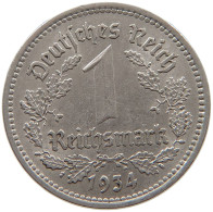 DRITTES REICH MARK 1934 A J.354 #a086 1027 - 1 Reichsmark