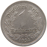 DRITTES REICH MARK 1934 A J.354 #a086 0991 - 1 Reichsmark