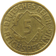 DRITTES REICH 5 PFENNIG 1936 G  #a073 0973 - 5 Reichsmark