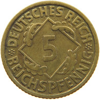 DRITTES REICH 5 PFENNIG 1936 G  #a055 0561 - 5 Reichsmark