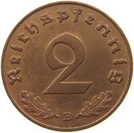 DRITTES REICH 2 PFENNIG 1939 B  #t146 0267 - 2 Reichspfennig