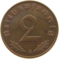 DRITTES REICH 2 PFENNIG 1939 B  #a063 0123 - 2 Reichspfennig