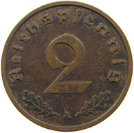 DRITTES REICH 2 PFENNIG 1936 A  #c083 0013 - 2 Reichspfennig