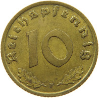 DRITTES REICH 10 PFENNIG 1939 F  #s068 0061 - 10 Reichspfennig