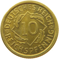 DRITTES REICH 10 PFENNIG 1936 D  #t145 0051 - 10 Reichspfennig