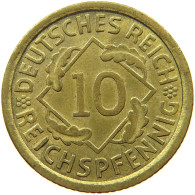 DRITTES REICH 10 PFENNIG 1935 J  #s073 0775 - 10 Reichspfennig