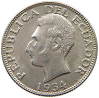 ECUADOR SUCRE 1934  #s035 0209 - Ecuador