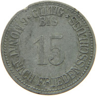 EGGENFELDEN 15 PFENNIG 1916  #a092 0083 - Altri & Non Classificati