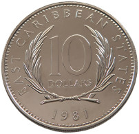 EAST CARIBBEAN STATES 10 DOLLARS 1981  #alb064 0285 - Caraïbes Orientales (Etats Des)