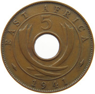 EAST AFRICA 5 CENTS 1941 George VI. (1936-1952) #a095 0147 - Africa Orientale E Protettorato D'Uganda