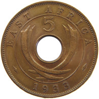 EAST AFRICA 5 CENTS 1933 George V. (1910-1936) #c034 0605 - Ostafrika Und Herrschaft Von Uganda