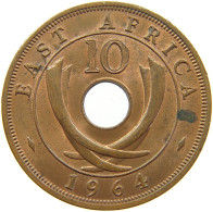 EAST AFRICA 10 CENTS 1964 Elizabeth II. (1952-2022) #s007 0065 - Africa Oriental Y Protectorado De Uganda