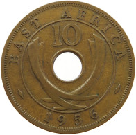 EAST AFRICA 10 CENTS 1956 Elizabeth II. (1952-2022) #a083 0461 - Oost-Afrika & Protectoraat Van Uganda