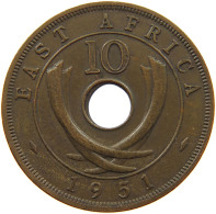 EAST AFRICA 10 CENTS 1951 George VI. (1936-1952) #a008 0223 - East Africa & Uganda Protectorates