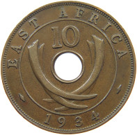 EAST AFRICA 10 CENTS 1934 George V. (1910-1936) #c079 0651 - Ostafrika Und Herrschaft Von Uganda