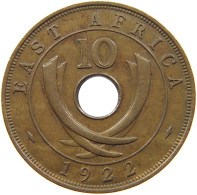 EAST AFRICA 10 CENTS 1922 George V. (1910-1936) #c079 0647 - Ostafrika Und Herrschaft Von Uganda