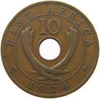 EAST AFRICA 10 CENTS 1924 George V. (1910-1936) #c079 0655 - Ostafrika Und Herrschaft Von Uganda