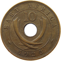 EAST AFRICA 10 CENTS 1922 George V. (1910-1936) #a008 0227 - Oost-Afrika & Protectoraat Van Uganda