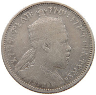 ETHIOPIA 1/4 BIRR 1889  #s038 0347 - Etiopia