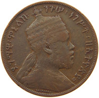 ETHIOPIA 1/100 BIRR 18971889  #s050 0173 - Ethiopië