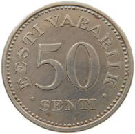 ESTONIA 50 SENTI 1936  #c011 0041 - Estland