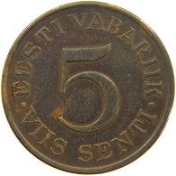 ESTONIA 5 SENTI 1931  #c022 0101 - Estonie