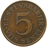 ESTONIA 5 SENTI 1931  #c013 0269 - Estonie