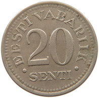 ESTONIA 20 SENTI 1935  #s021 0127 - Estonie