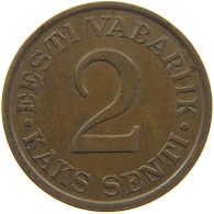 ESTONIA 2 SENTI 1934  #c016 0409 - Estonie