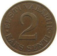 ESTONIA 2 SENTI 1934  #c006 0115 - Estonie